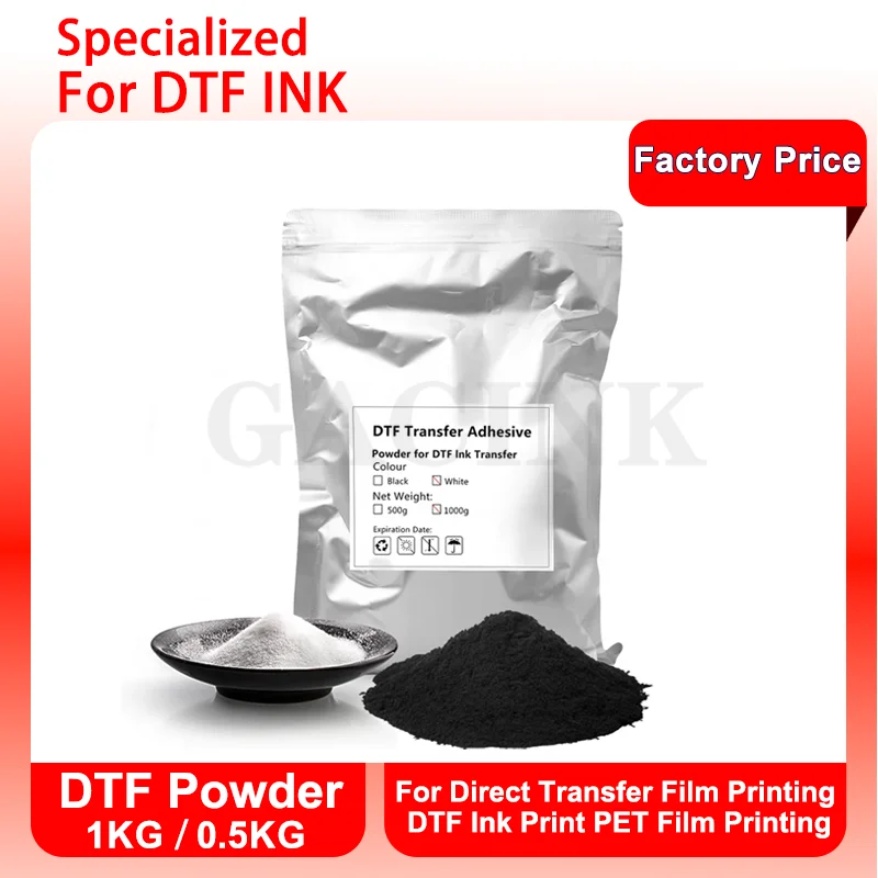 Polvere DTF Hot Melt 500g | Bianca | Per Trasferimento Su Tessuti | Compatibile Con Stampanti DTF/DTG