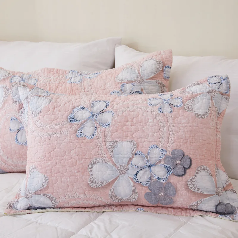 

1/2PC Pillowcase Quilted Cotton Twill Comfortable Pillow Cover For Bed Pillow Covers Adult Student Dormitory Decoration Home