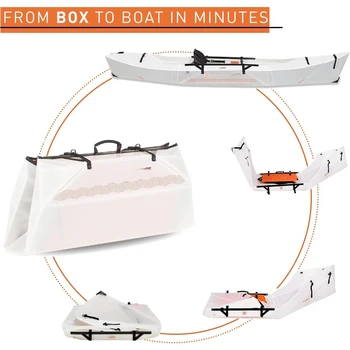 Foldable Kayak Lake | Lightweight, Portable & Stable - Lake and River Kayaks，COMPACT, DURABLE, & RELIABLE 5