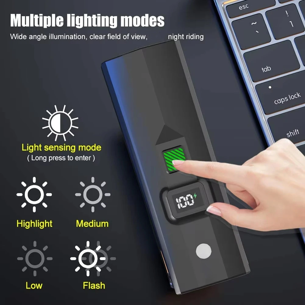 BAAU Bright Bicycle Light LED Front Mountain Bicycle Lamp 8000LM Bike Headlight Flashlight Cycling Scooter Only Light Lamp