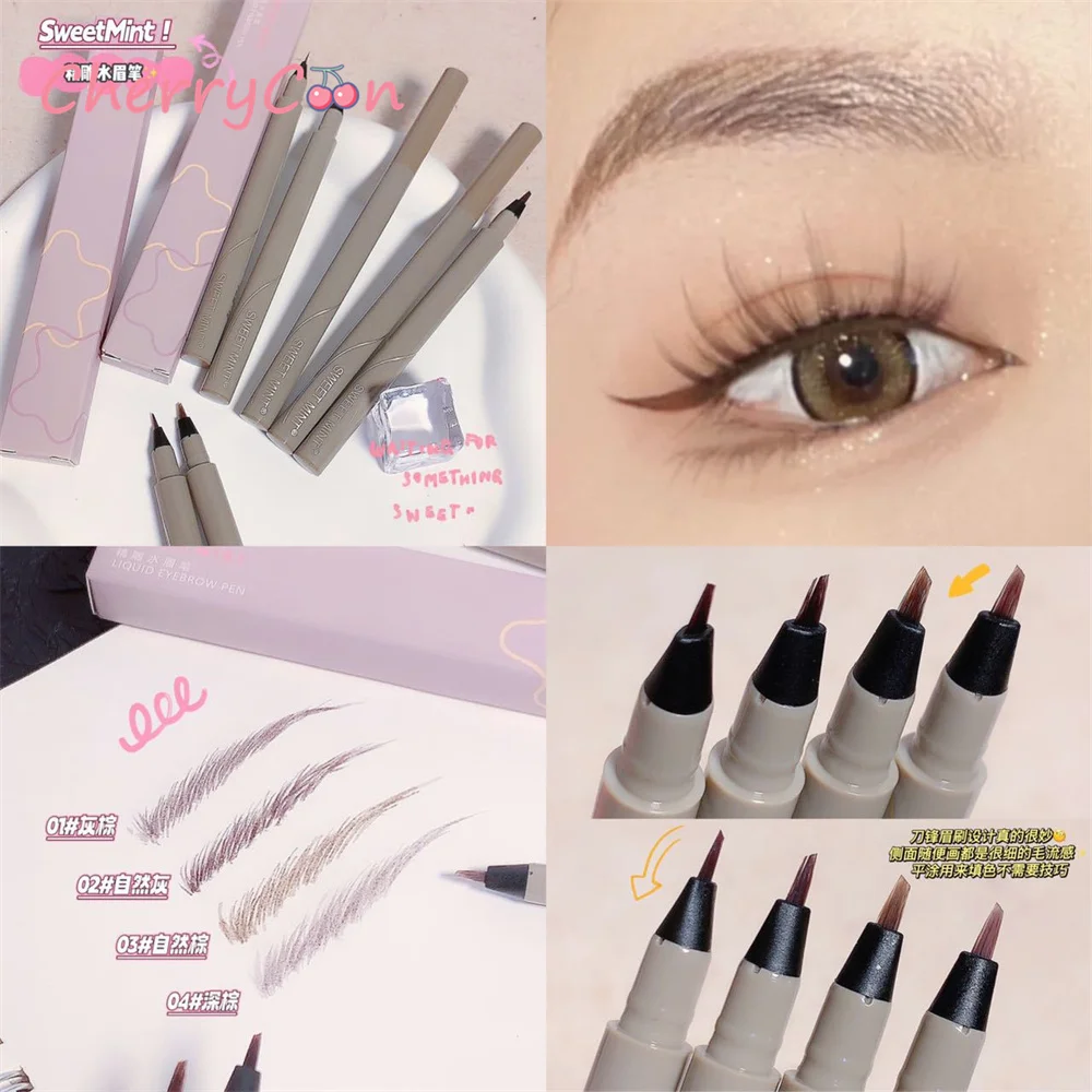 Head Eyebrow Pencil Long Lasting Waterproof 4 Colors Eye Brow Pen Tint Mascara Enhance Cosmetics Beauty Women Makeup