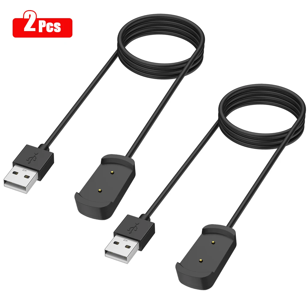 

2 Packs 100cm USB Charger For Huami Amazfit T-Rex/Amazfit GTS/Amazfit GTR 42mm 47mm Fast Charging Cable Holder Charger Cradle