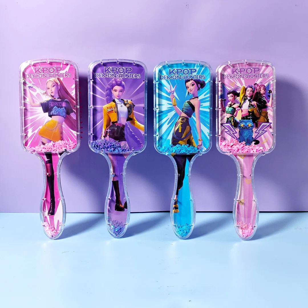 Peigne à coussin d'air série Anime Kpop Demon Hunters, motif dessin animé mignon, accessoire de mode pour la maison, pour filles et étudiantes, cadeaux pour fans