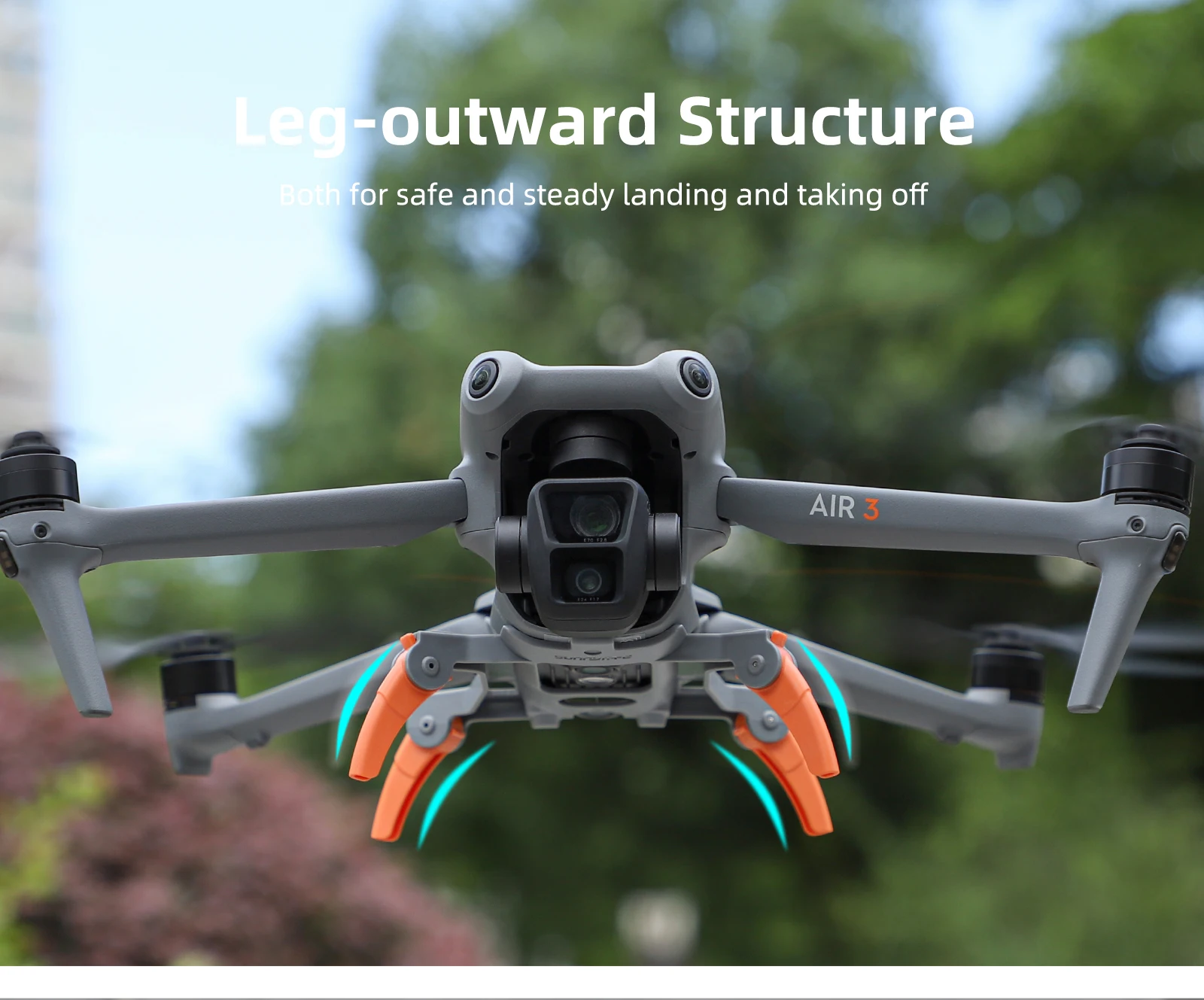 Description Picture 5 of itemSunnylife accesorios for DJI AIR 3S AIR 3 Landing Gear Spider Propeller Holder Silicone Propeller Strap Protector