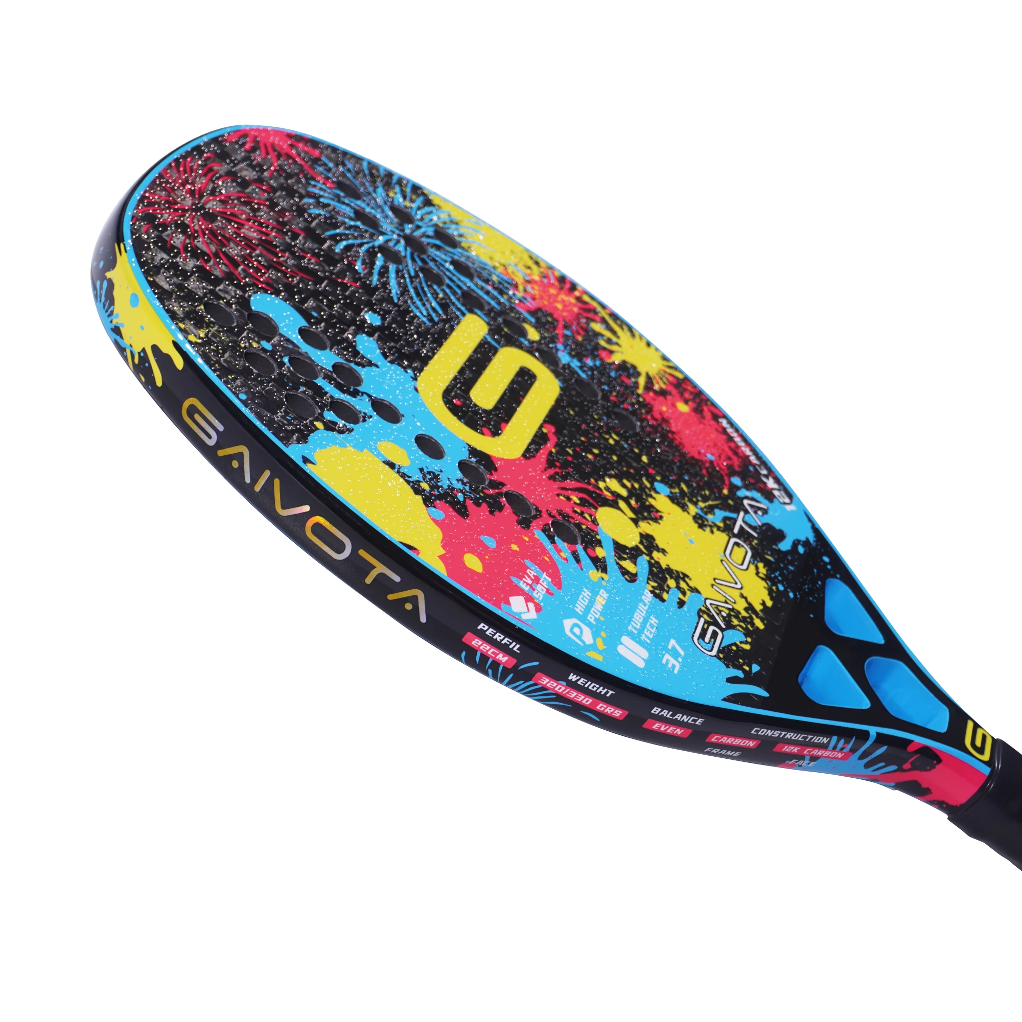 GAIVOTA 3.7 New Beach Tennis Racquet Outdoor Training EVA Carbon Fiber 12K Racquet Bag tennis racket
