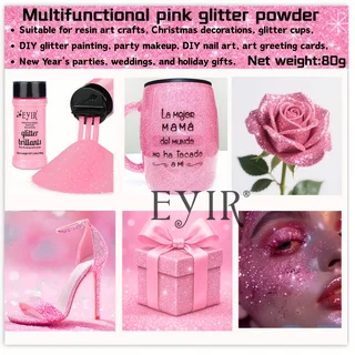 Vibrant Holographic Glitter Powder Set - Fine Shimmer for Body, Face, Nails, and Crafts