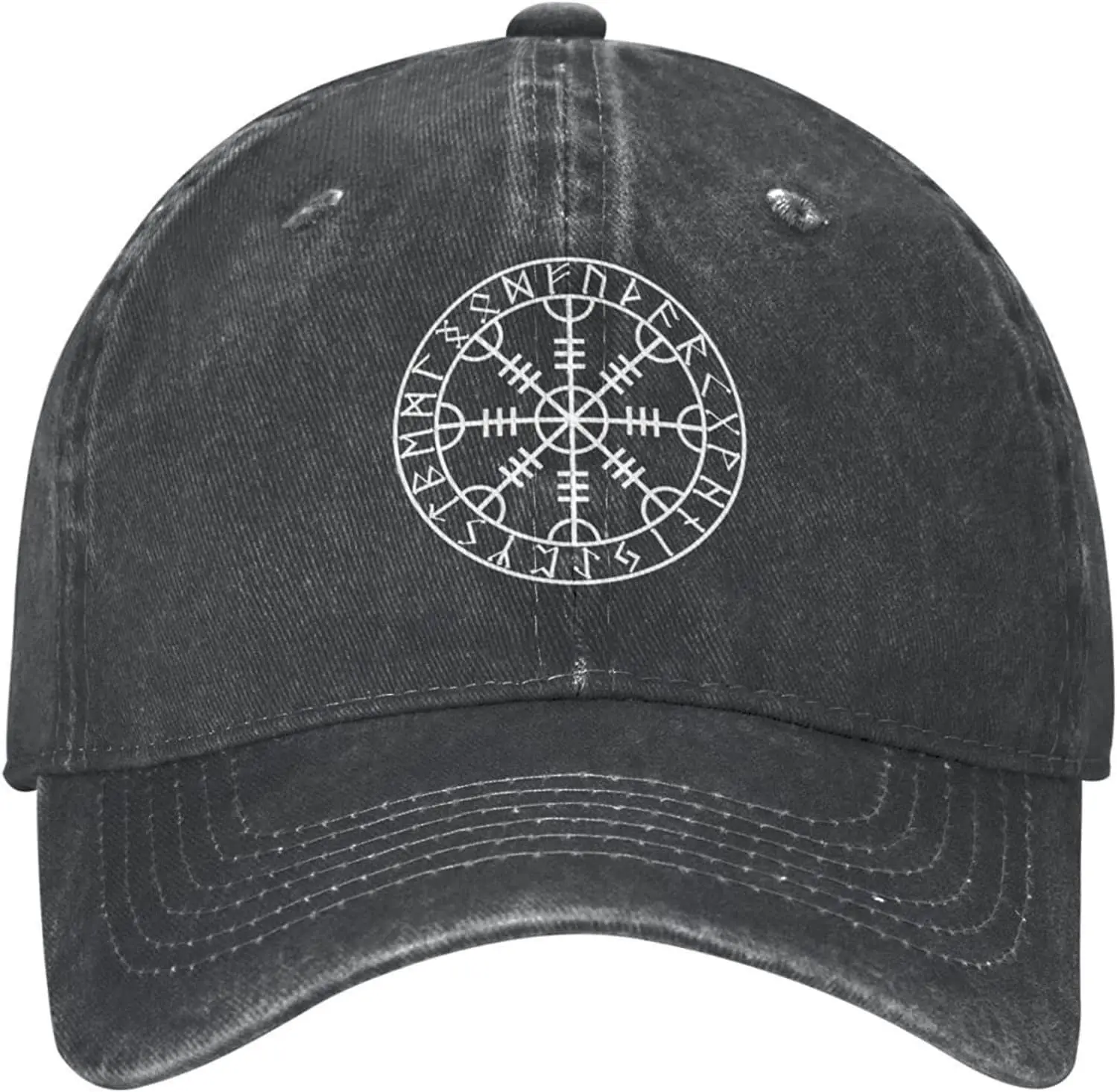 Vikings Helm of Awe Rune Baseball Cap Men's Funny Adjustable Vintage Dad Hats