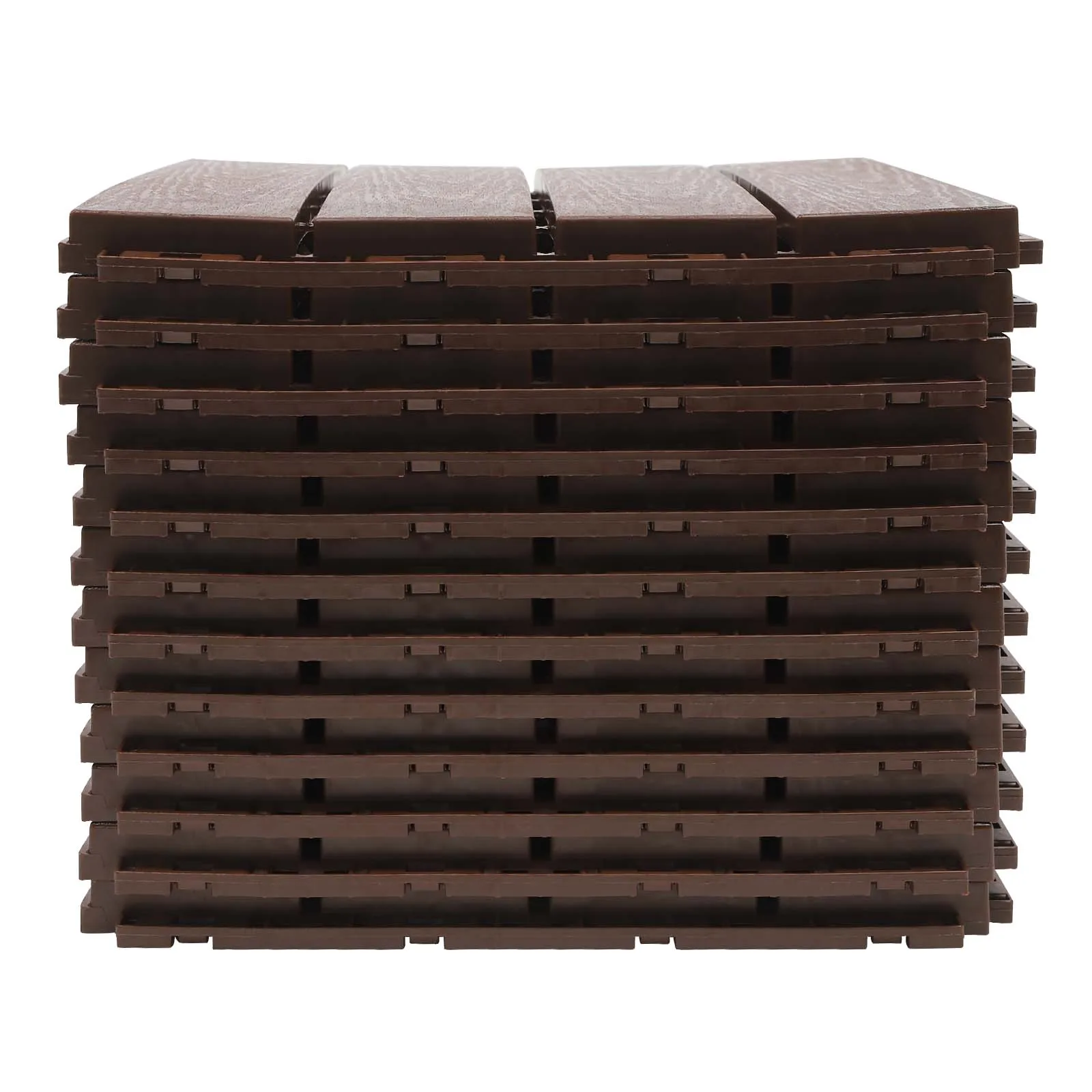 Balcony Flooring – 12-Pack Interlocking Deck Tiles – 12 x 12-inch Floor Tiles – Flooring Tiles for Balcony, Patio, Porch, Indoor 4