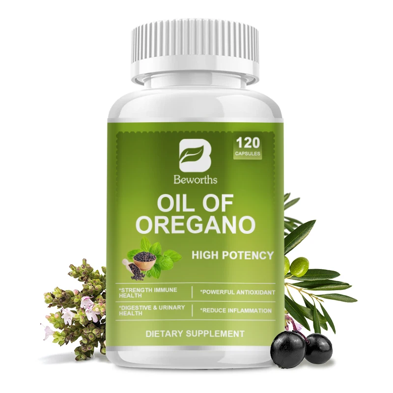 

BEWORTHS Oregano Extract Oregano Oil Pills for Immune & Kidney Health, Anti inflammatory, Relieves Bloating Digestive Health