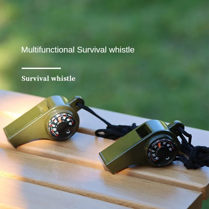 

Outdoor Survival Whistle High Decibel Wilderness Training Whistle Rescue Whistle with Compass Outdoor Rescue Equipment