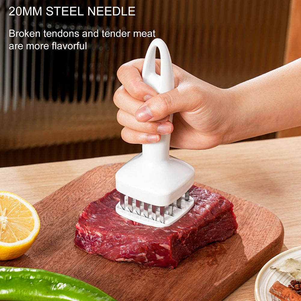 Meat Tenderizer Tender Meat 24 Needle Automatic Spring Grinder Stainless Steel Machine Hammer Kitchen Tool Accessories