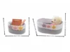 2 pieces of L+M woven basket table storage, cosmetics storage box, storage basket, bedside key table storage basket 6
