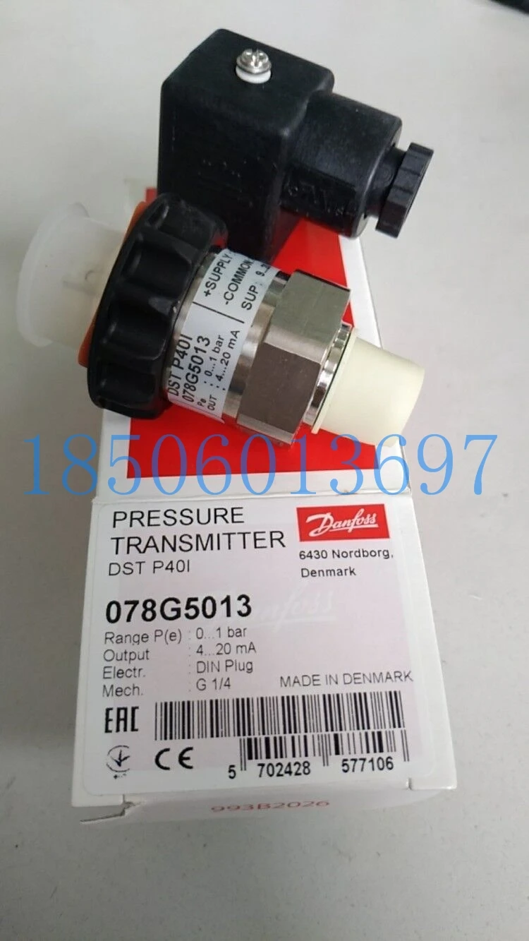 

Danfoss P40I 078G5013 Seawater Special Pressure Sensor 0-1kg 4-20mA Genuine
