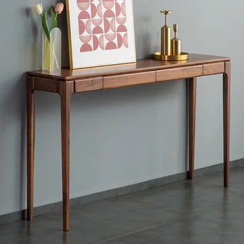 Tavolo consolle classico nordico Display moderno e minimalista Organizzatore consolle Tavolo cassetti portaoggetti Tisch Wohnzimer Mobili