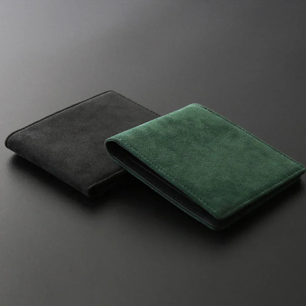 ALCANTARA Wallet Women & Man Card Holder Bag Slim Cards Small Thin Card Package