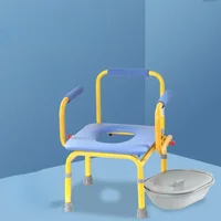 Children's Commode Chair, Adjustable Mobile Toilet,Multipurpose Shower Chair,Anti-Slip Armrest Potty Kids, Toddler Safety Potty. 1