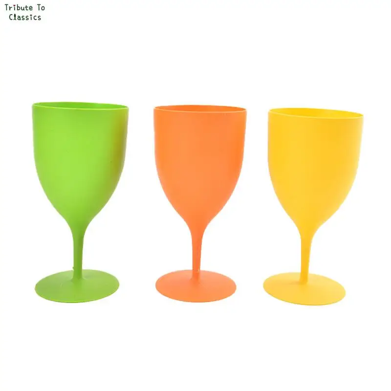 6pcs/set Frosted Plastic Wine Glasses for Bar Party wine glass