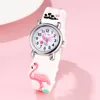 Cute flamingo pattern Children's cartoon watch 3