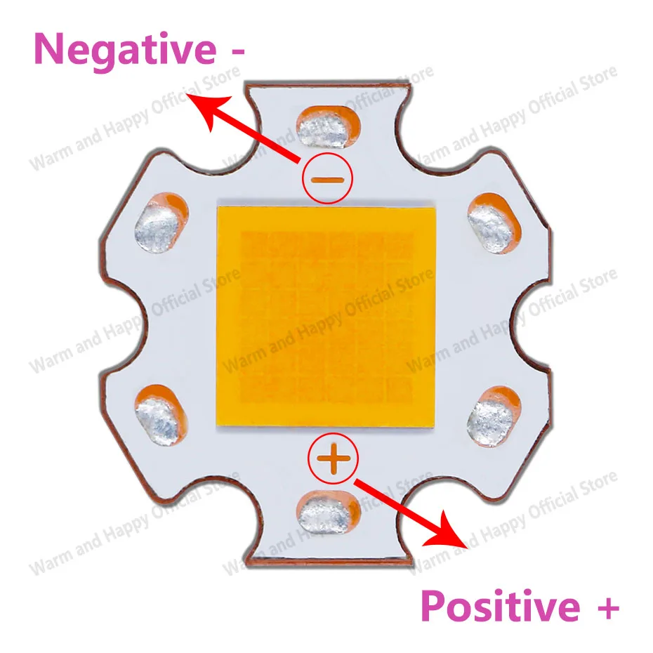 Description Picture 4 of item45-72W DC9-9.6V LED Beads Chip Light Source Accessories 5000-8000mA 20mm LED Car Bead Flashlight Bead Headlight Lighting