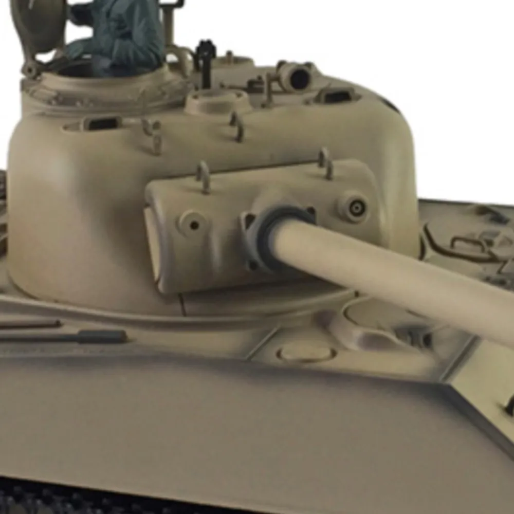 헝롱 1/16 커스텀 TK7.0 M4A3 셔먼 메탈 RC 탱크 3898 360 °   크리..