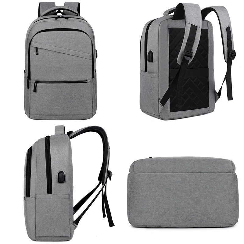 New Fashion Backpack Oxford Cloth Waterproof Multifunctional Handbag Large Capacity Laptop Bag 15'6 Unisex With USB Travel Bag