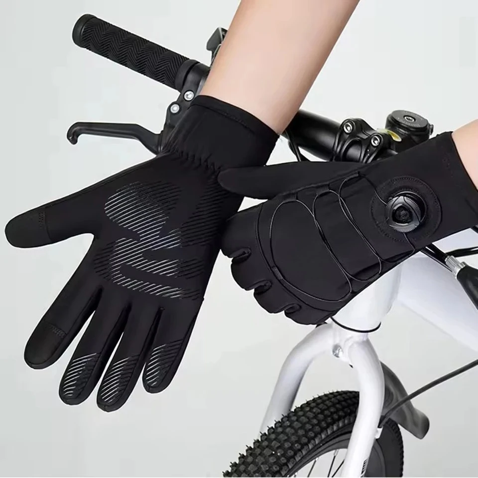 1pair Winter Warm Gloves for Men Women Extended Thickened Windproof and Waterproof Sports Touchscreen Skiing Cycling Gloves