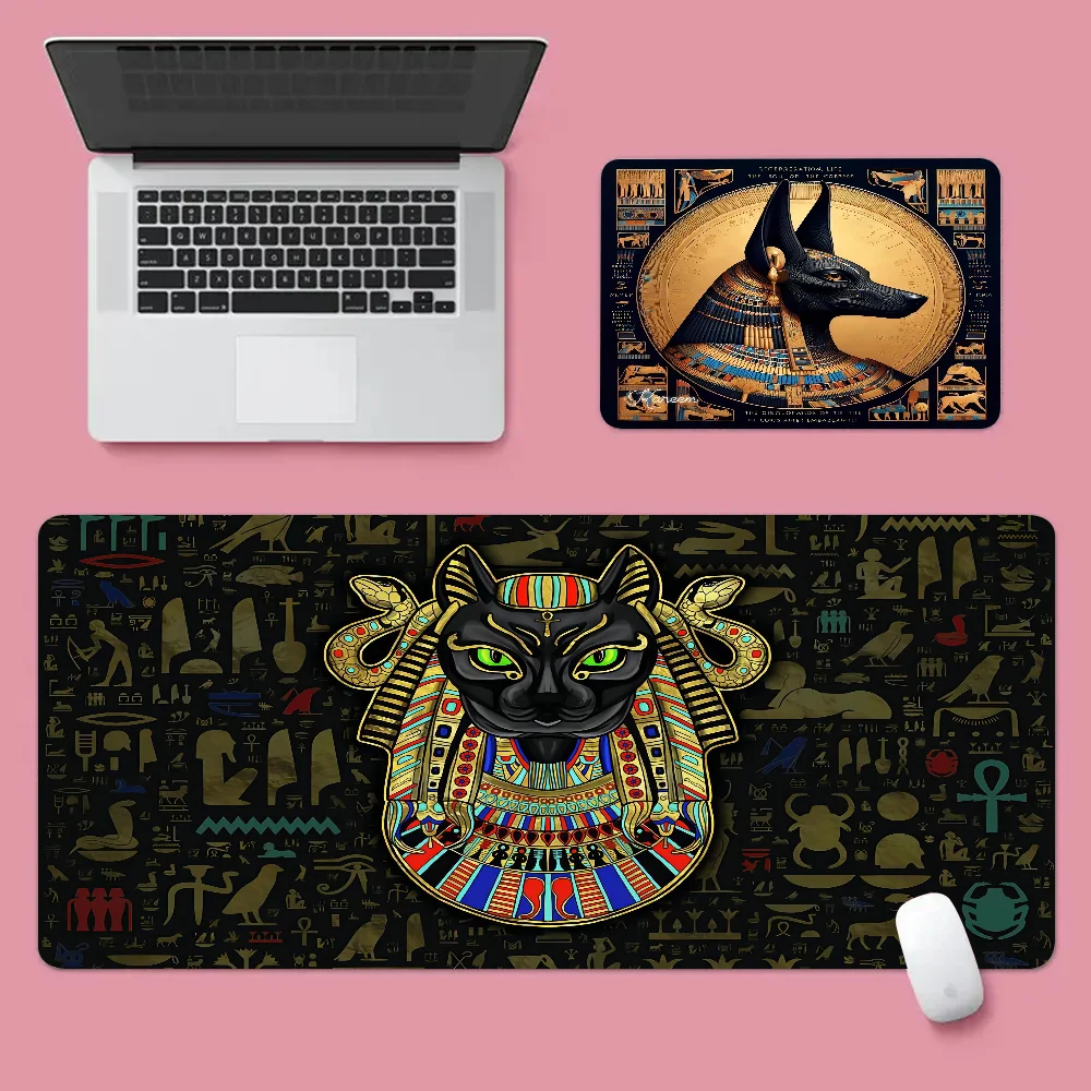 God Egyptian Cat Hot Durable Rubber Mouse Mat Pad Size For CSGO Game Player Desktop PC Computer Laptop 3