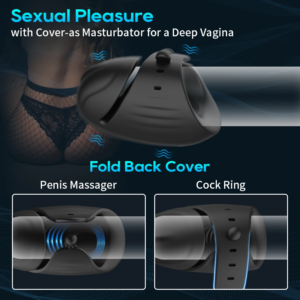 Male sex toys Male Masturbator Adjustable Penis Training Vibrator with APP Control