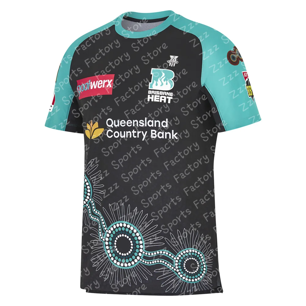 New Arrival Summer Australian BBL Brisbane Heat 2024/25 Mens Replica BBL Jersey Training Jersey Kid Uniform For Adult&Kid 2