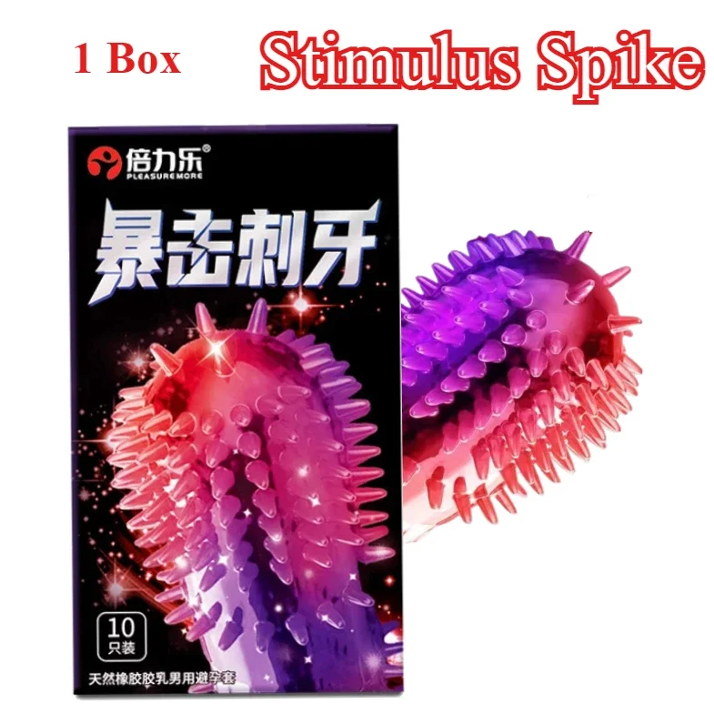 10-30PCS Large Spikes Condoms Sex Toys For Adult Female Vaginal Climax G-spot Stimulation Big Dots Penis Sleeve Male Sex Product