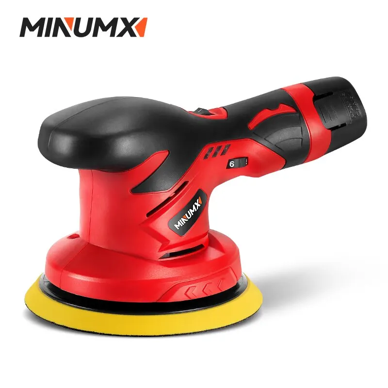MINUMX Cordless Car Polisher 12V Wireless Car Polishing Machine 6 Gears Electric Polish Machines