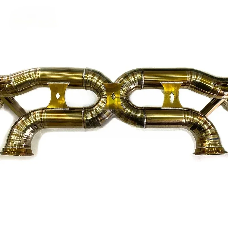 High Flow Titanium Exhaust Pipe para Racing Car, Catback Exhaust Pipe, Lamborghini Huracan 5.2 LP580-2 LP610-4 2014