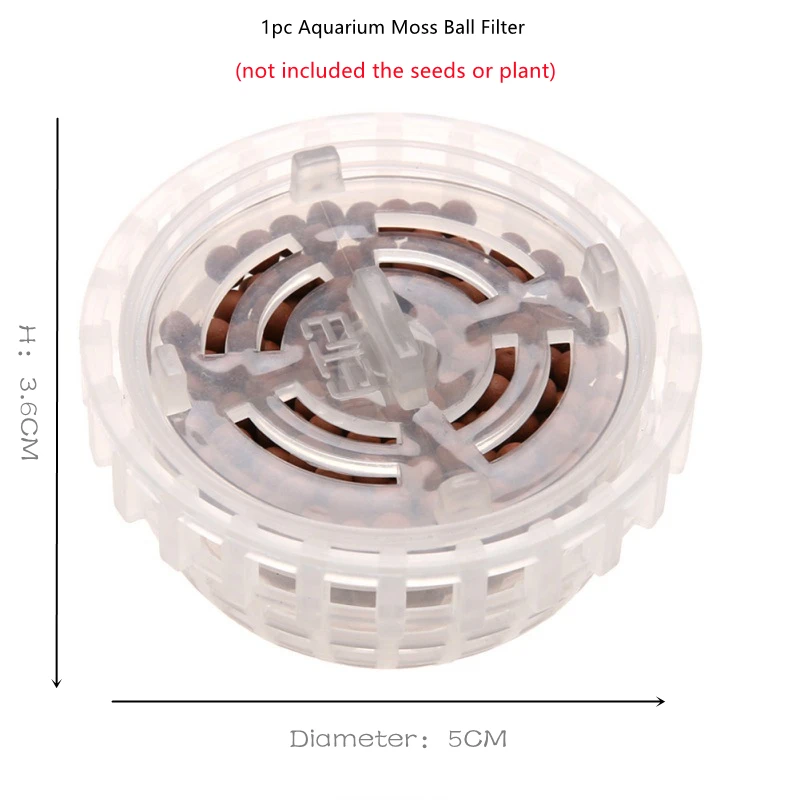 5cm Aquarium Fish Tank Media Moss Ball Live Plant Filter Filtration Decor Home Decoration Nature Sea Plant fish tank ornaments fish tank decorations aquarium ornaments