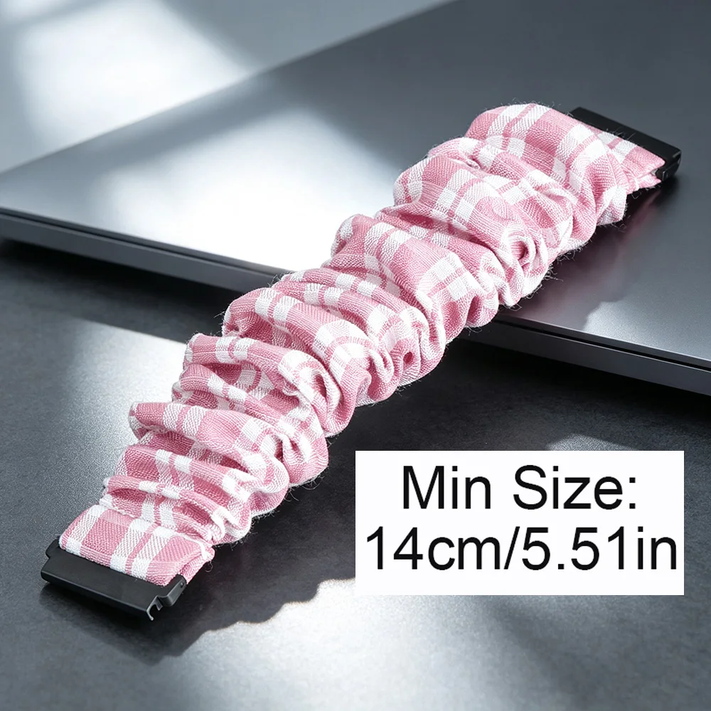 Breathable Striped Grid Watch Strap - 20/22mm Adjustable Bracelet Band