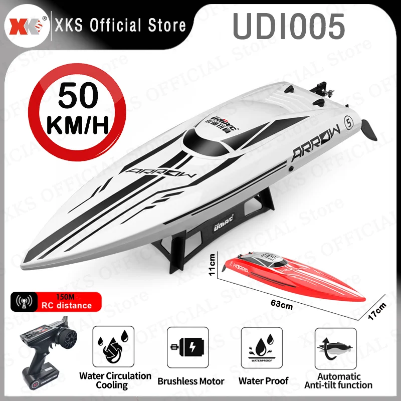 UDiRCUDI005RCBoat50KmHHighSpeedWaterproof24GHzRadioControl