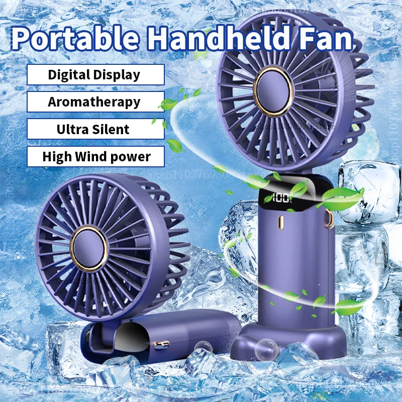 Przenośny wentylator 3000mAh Handheld Mini Fan za $3.39 / ~13zł - LowcyChin.pl