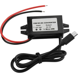 Waterproof DC - DC Step Down Power Adapter with Multi - Connector Options (Micro USB Connector)