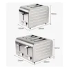2 Slice Toaster with Auto Shut Off - Extra Wide Slots and Removable Drop-Down Crumb Tray with Cancel EU Plug 5