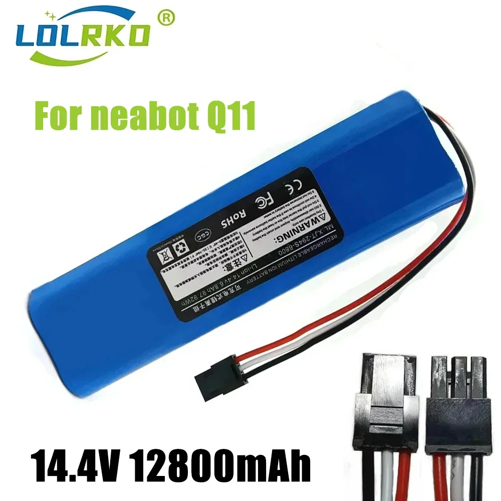 

14.4V 12800mAh Original Rechargeable Li-ion Battery for neabot Robotic vacuum cleaner Q11