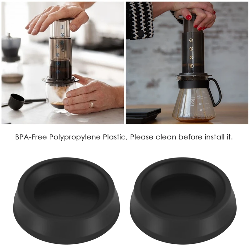 Plunger Rubber Seal For Use In Aeropress Parts Coffee Maker Plunger End Gasket Aerobie (Pack Of 2)