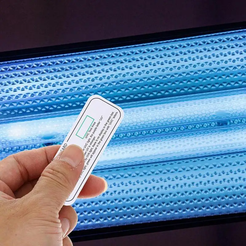 UV Test Card Reusable Card To Test UV Light 5 Pcs Light Cards To Check Protection Level UVA & UVC Identifying