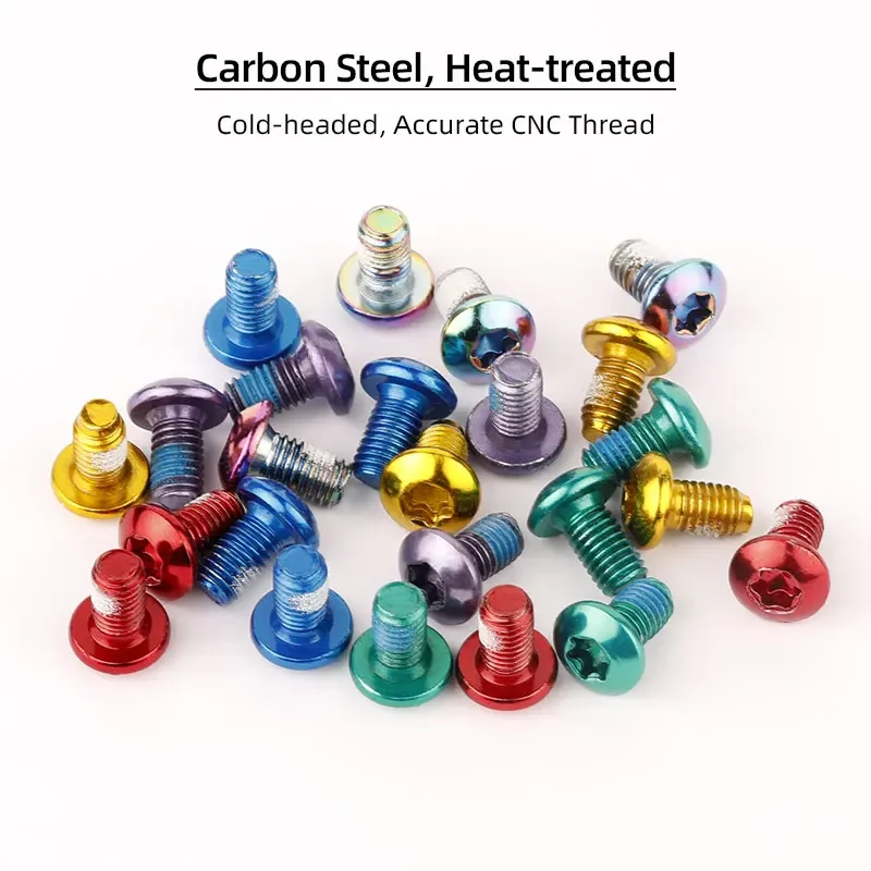 12PCS Bicycle Disc Brake Rotor Bolts M5x9mm Steel Screws T25 Torx MTB Road Disk Braking Plate Fastening Parts bike brake rotor,mountain bicycle disc brake,bicycle disc brake,mountain bike disc brake