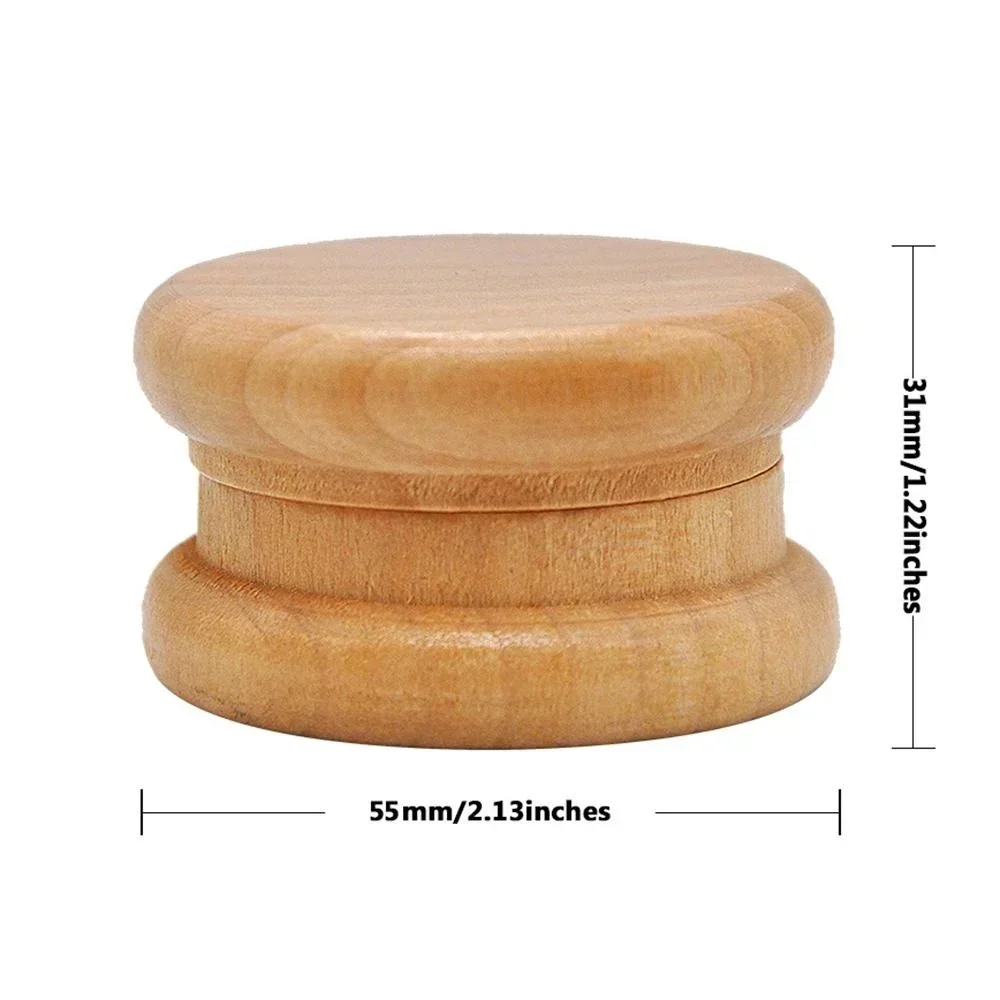 Wooden vanilla crusher 55mm 2-layer Kitchen DIY supplies Spice cutting machine Herb grinder