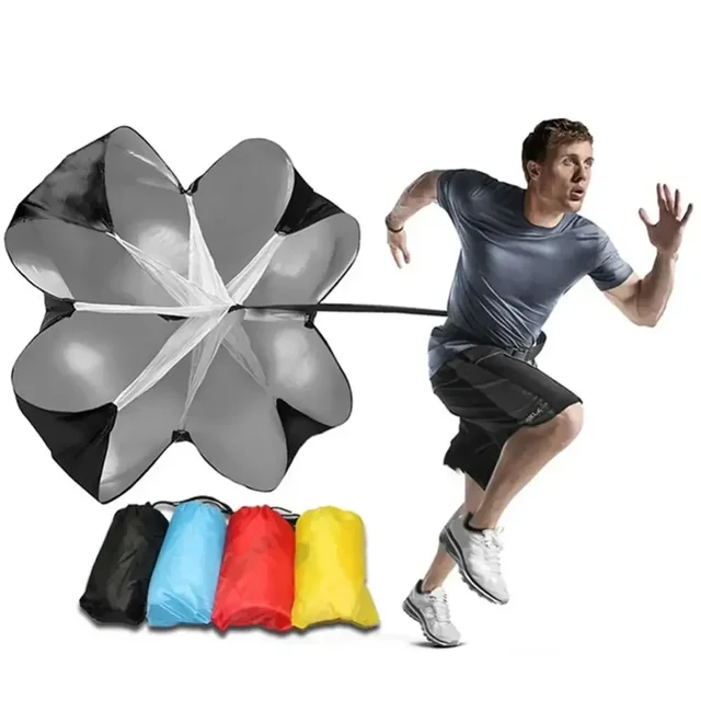 Adjustable Speed Parachute Agility Training Umbrella Football Soccer Resistance Ropes Fitness Running Chute Sport Obstacles Tool