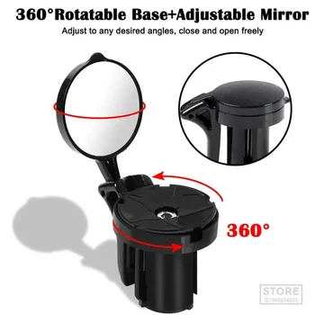 Specchietto retrovisore grandangolare WEST BIKING per ciclismo sicuro, scooter, bicicletta, accessori per bici da strada, specchietto da manubrio ruotabile a 360 gradi