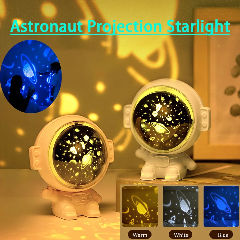 Astronaut Star Light Projector LED Night Light USB Charging Music ...