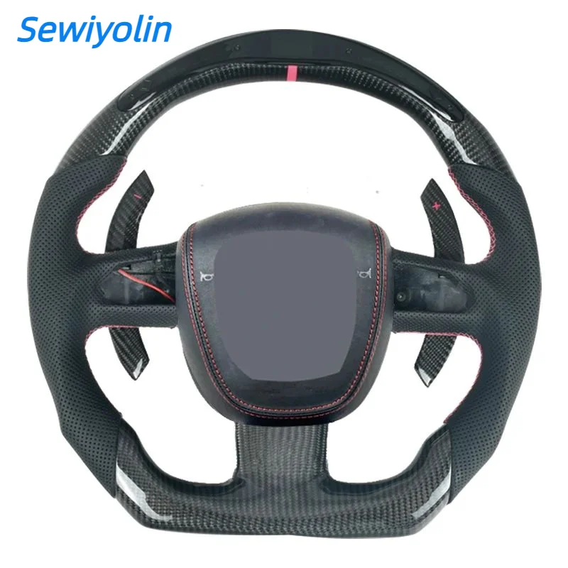 

Car Customized Carbon Fiber Car Steering Wheel Fit For Audi A3 A4 A5 A6 A7 Q3 Q5 Q7 2012 2013 2014 2015 2016