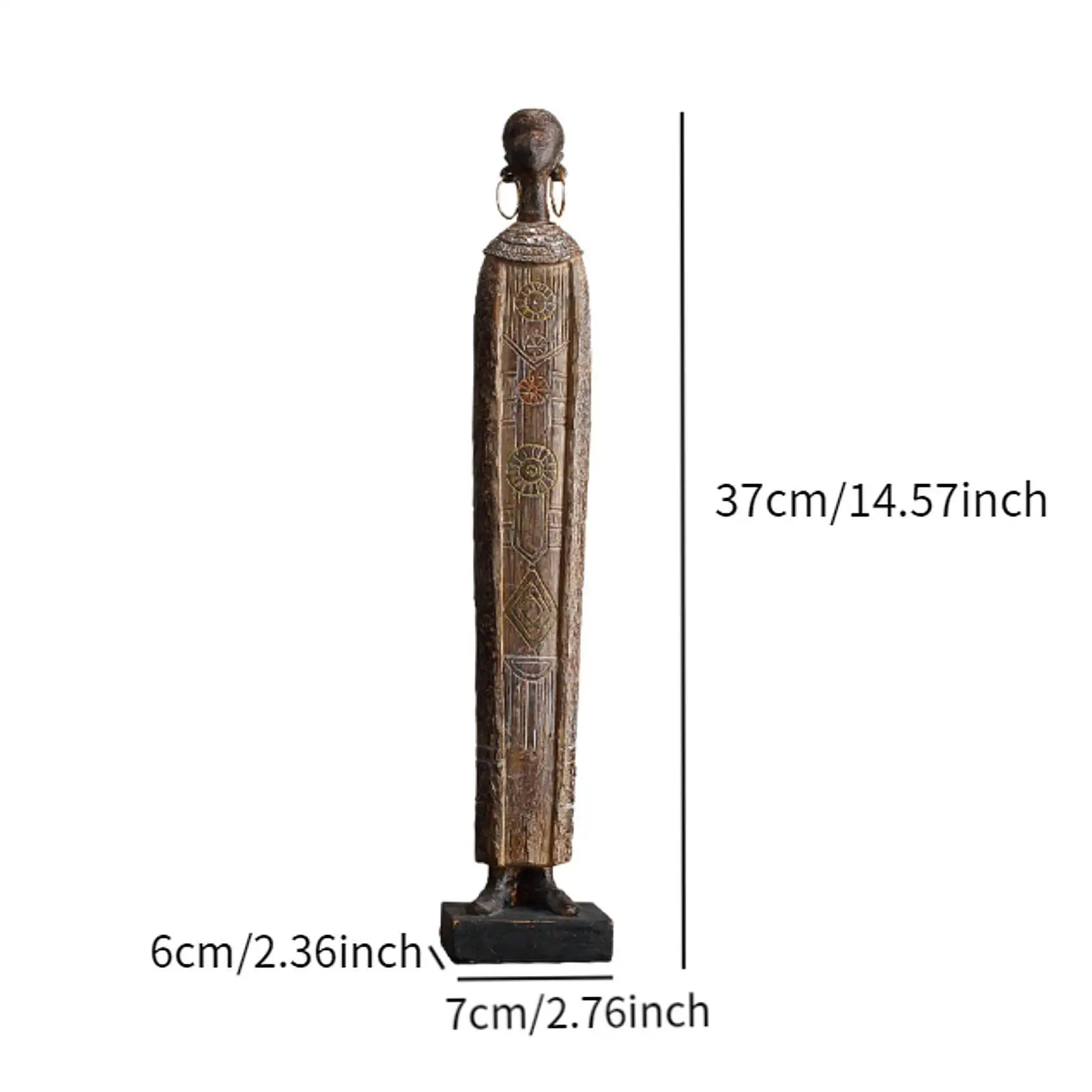 African Statue Sculpture Resin Figurines Women Girl for Home Cabinet Hotel African Statue Sculpture Resin Figurines Women Girl for Home Cabinet Hotel
