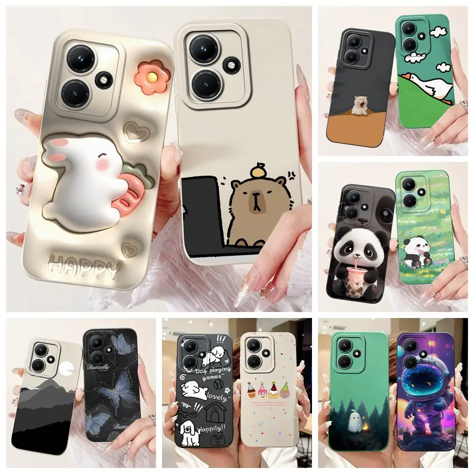 Cartoon Silicone Shockproof Soft Bumper Case - Cute Design