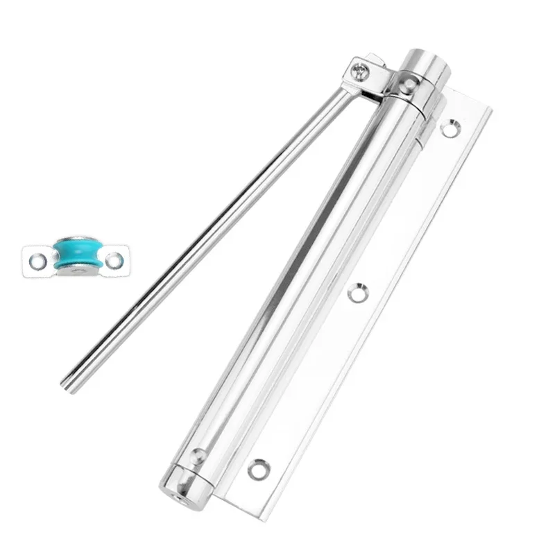 Aluminum Alloy Door Closer,Adjustable Force,Automatic Door Closing Device,Pulley Silent Suitable for Many Types of Doors